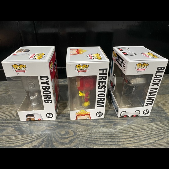 Funko POP! - Cyborg, Firestorm, and Black Manta - Picture 3 of 6